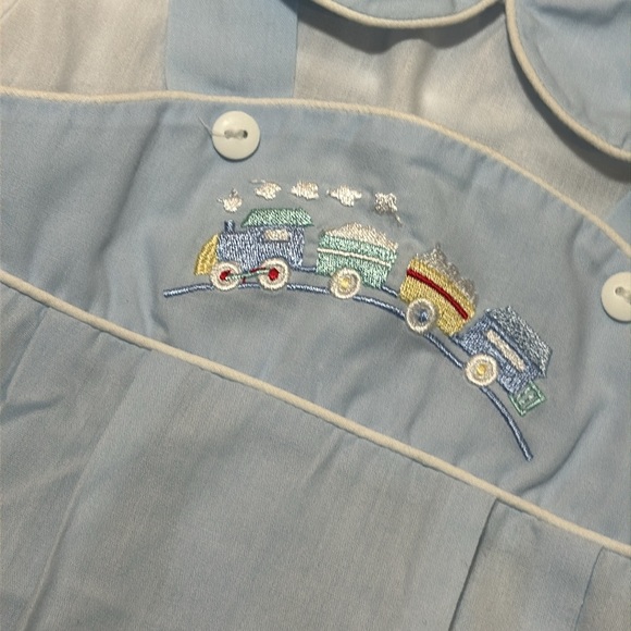 Vintage 6-9 M Boys ‘n Berries Romper- Train - Picture 3 of 5